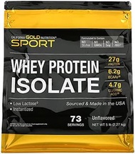 California gold whey protein isolate unflavored 5lb 分離乳清蛋白原味5磅