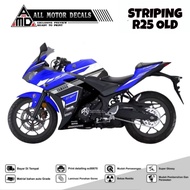 Yamaha R25 Old Graphic GYTR Decal Sticker Yamaha Yzf R25 Old Motorcycle Striping/