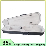 Violin Case 4/4 Size Professional Triangular Shape Violin Hard Case -Silver Inside Violin Parts New