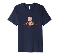 Betty Boop Betty Sitting on Logo Premium T-Shirt