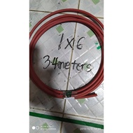 34meter red 6mm Singlecore Solar PV Cable (1x6mm)