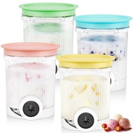 For Ice Cream Maker NC700&amp Swirl Soft Compatible-Cream Swirl Pints 4 PackContainers