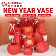 【Next-day delivery】CNY Decoration Flower Vase Creative Festival Flower Arrangement New Year Gift