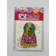 Korea Traditional Costume Fridge Magnet Small & Thin Size