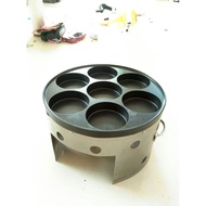 7 Hole Burger Stove Mold Egg Burger Stove Mold Burger Machine Gas Egg Mold Meat Egg Burger Machine H