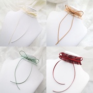 Lace Bow Necklace French Retro Wave Lace Clavicle Chain choker Necklace Ribbon Necklace Necklace