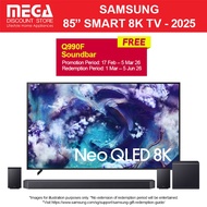 SAMSUNG QA85QN900FKXXS 85" NEO QLED 8K QN900F SMART TV | Free TV WMT | Free Q990F Redeem Samsung by 