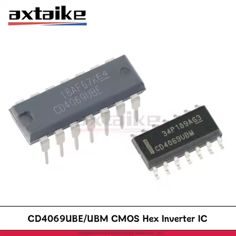 20PCS CD4069 DIP-14 SOP-14 CD4069UBM CD4069UBE DIP SMD CMOS Hex Inverter IC CD4069BM CD4069BE TC4069