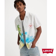 Levis 男款 寬鬆版短袖襯衫 / 夏日無人島印花 熱賣單品