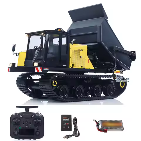 1/14 T14R Upgraded SFROG Remote Control Hydraulic Crawler Dumper Truck Cars RC Metal Tracked Tipper 