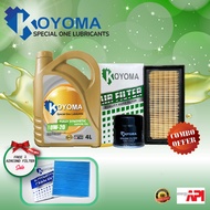 KOYOMA 0W20 FULLY SYNTHETIC + PERODUA BEZZA 1.3 AIR FILTER +OIL FILTER