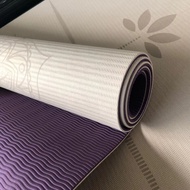 yoga mat anti slip alo yoga mat ✪Activity tpe Two-Color Yoga Mat Surface Layer Coffee Pink Bottom Da