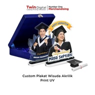 HEMAT Twindigital Plakat Wisuda Akrilik Custom Graduation Hadiah