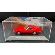 [Ready Stock] DeAgostini 1/43 Chevrolet Corvette C3 (1968) Red Sports Car Model, Diego Magazine Book