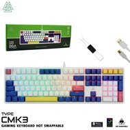 EGA ใหม่ TYPE CMK3 Mechanical Keyboard CIY ได้ / Custom hot swap RGB keyboard / CIY 5 Pin / Full 108