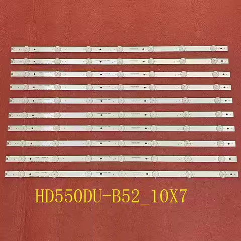LED Backlight Strip(10)For Hisense 55K3300UW 55_HD550DU-B52_10X7 H55M3000 H55M3300 55H8C HD550DU-B52