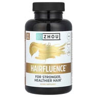 ✅ Ready Stocks ✅ Zhou Nutrition, Hairfluence, 60 Veggie Capsules, Vitamin C, D3, B1, B2, B5, B6, B12