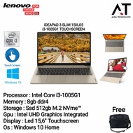 laptop lenovo ideapad 3 slim i3-1005g1 8gb ssd 512gb 156  touchscreen - 8gb/ssd 512gb
