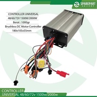 BLDC MOTOR CONTROLLER UNIVERSAL 48/60/72V 1500W - 48-72V1500W - -48-72V1500W