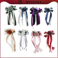 [SONONIA] Aisle Chair Backrest with Floral Pattern, Wedding Aisle Decoration for Party Decoration