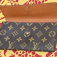 極美／日本進口二手／LV長夾／拉鏈零錢袋