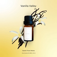 Pure Aroma Oil 100% น้ำมันหอมระเหย กลิ่น Vanilla Valley ขนาด 10ml 1ขวด แบบเยาะ เปิดฝาใช้ได้เลย (ไม่ม