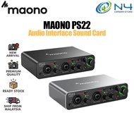 Maono PS22 Audio Interface for Recording, Music Production, Guitar