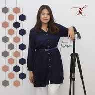 3H Atasan Tunik Wanita Lengan Panjang Sifon Women Tunic Stylish Polos LE.69