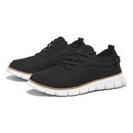 [Ready Stock Free Shipping] Super Popular Flying Knitted Sneakers Men's Breathable Anti-slip Lightwe
