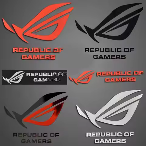 ASUS ROG player Country Metal sticker Asus mobile phone laptop tablet case metal sticker