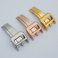 MAIKES High Quality Stainless Steel Folding Clasp 18Mm And Rose Watch Buckle For IWC Watch Band Strap