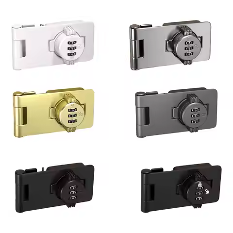 Cabinet Combination Lock Password Rotary Hasp Lock Keyless Cabinet Lock Home Cabinet Combination Loc