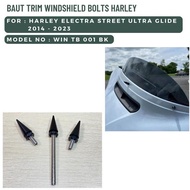 Windshield Bolts Harley Electra Street Ultra Win Tb 001 Bk Best Quality