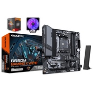Gigabyte Technology R5 5500X3D+Gigabyte B550M GAMING X WIFI6 Motherboard+ARGB Tower Fan X3D Package