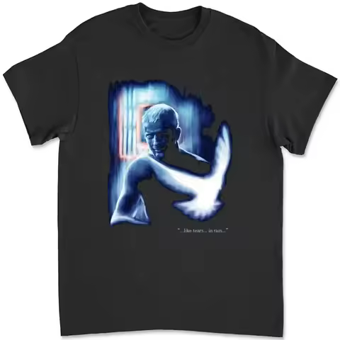 Blade Runner Rutger Hauer Roy Batty Like Tear In Rain Epic Scene T-shirt KPYZ
