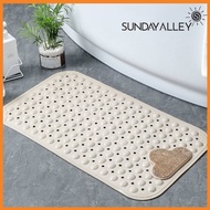 Sunday Alley - Bathroom Carpet Bath Mat 70x40cm AntiSlip - Cream