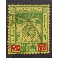 KELANTAN,  5 CENTS, USED
