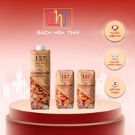 137 DEGREES Pure Almond Milk Imported from Thailand Rich in Nutrition - 180ml and 1000ml