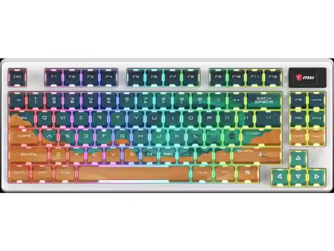 MSI FORGE GK600 TKL Wireless Gaming Keyboard – MARS Edition, Hot-Swappable 5-Pin, Tri-Mode (2.4GHz/B