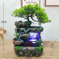 LIWAN | Rain Scene Fountains Miniature Tree Rockery Decorative Item