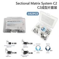 Dental Matrix Bands Metal Matrices Clamp Ring Sectional Contoured Matrix System