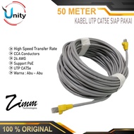 Utp Cat 5e 50M LAN Cable UTP CAT5e LAN Cable Ready to Use 50 Meters Length ZimmLink