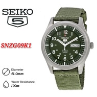 Seiko 5 Sports SNZG09K1 Automatic See-thru Back Case Nylon Strap Watch