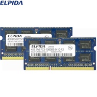 ELPIDA DDR3 DDR3L 1066/1333/1600MHz DDR2 800 667MHz 2GB 4GB 8GB Laptop RAM notebook memory in stock