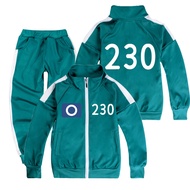 Squid Game Cosplay Costume for Boys and Girls Outfit Pants For Kids Jacket Pants 230 456 001Set