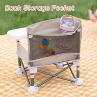 Portable Baby Dining Chair Foldable Baby Booster Seat Toddler Feeding Eating Table Light Outdoor Travel Camping Beach Kids Chair