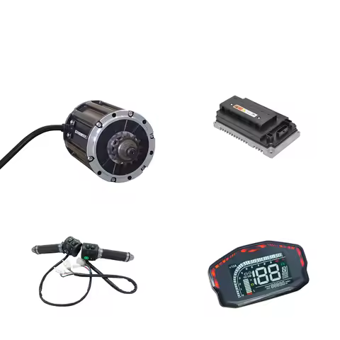 72v 2000 W 120 70km/h Hall Mid Drive Motor Belt Sprocket Type With EM100SP-5.0 Controller For Electr