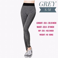 [READY STOCK] YOGA LEGGING / YOGA PANTS / SLIM PANTS / SPORT PANTS / GREYREADY STOCK] YOGA LEGGING /