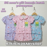 KEMEJA  Choose color 1s baby suit shirt mom's gift stl 9209 collar short sleeve wrinkled SML xL 0-36