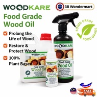Wood Kare Food Safe Wood Oil Cutting Board Oil Wood Conditioner Restore Protect Polish Furniture